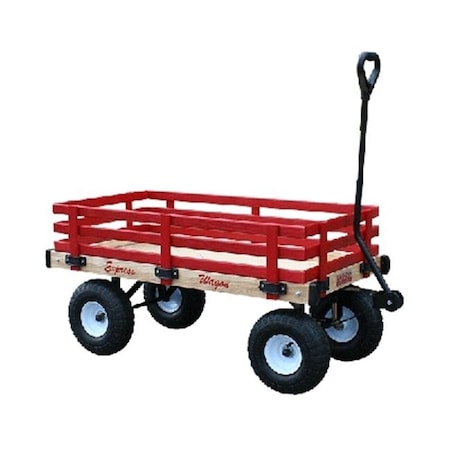 Millside Industries Millside Industries MDW 16 in. x 34 in. Classic All Wood Express Wagon with 4 in. x 10 in. Tire MDW
